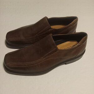 Ecco Men's Brown Leather Sip on Loafers Size 11